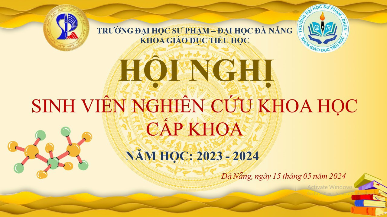 HỘI NGHỊ SINH VIÊN NGHIÊN CỨU KHOA HỌC CẤP KHOA NĂM HỌC 2023-2024